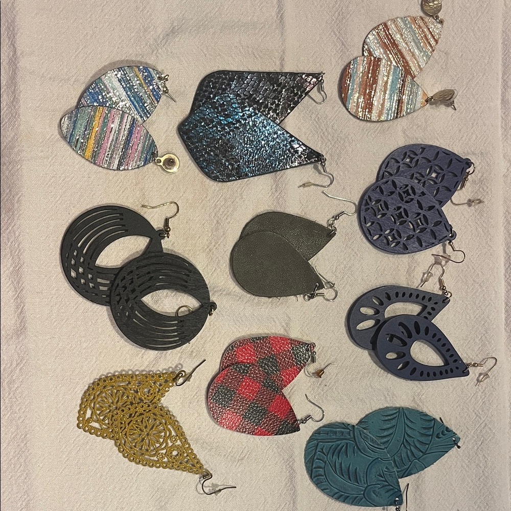 10 pair earrings